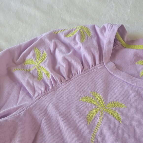Lilly Pulitzer Aldean, sweatshirt with palm trees. - Picture 5 of 7